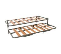 Miroytengo Herraje Completo Cama Nido Canguro 90x180 cm + 2 SOMIERES Tubo 30x30 mm, Balda Ancha, Patas Incluidas