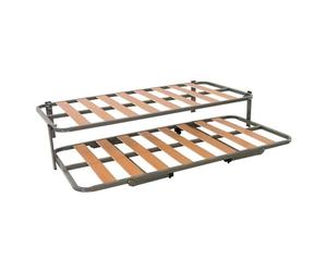 Miroytengo Herraje Completo Cama Nido Canguro 90x180 cm + 2 SOMIERES Tubo 30x30 mm, Balda Ancha, Patas Incluidas