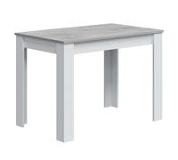 Miroytengo Mesa Auxiliar Cocina Cloe Salón Moderno Color Blanco Artik y Gris Cemento 78x109x67 cm