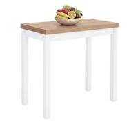 Miroytengo Mesa Cocina Extensible Bleca Libro 80x76x40-80 cm Blanco -