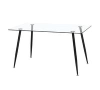 Miroytengo Mesa Comedor de Cristal Asper Ideal para Salón Estilo Contemporáneo Moderno 120cm