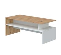 Miroytengo Mesa De Centro Salón Lyra Roble Nody Y Blanco Artik 108x43 cm White/ wood