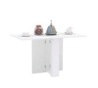Miroytengo Mesa de Comedor Cocina Swing Abatible Color Blanco 132x80 cm White -