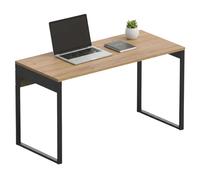 Miroytengo Mesa de estudio Nexus color Roble Gold y Negro Despacho Industrial Black/ wood -