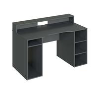Miroytengo Mesa Escritorio Gamer Ozone Color Gris Reversible 136x88x67 cm Gray