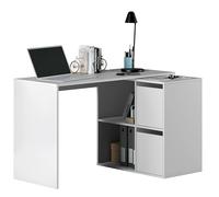 Miroytengo Mesa Escritorio Multi Posiciones Oficina y Hogar Fabricado en Melamina Color Blanco Artik 120 cm