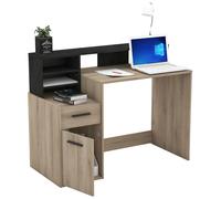 Miroytengo Mesa Escritorio Ordenador Color Roble 126 cm Black/ wood