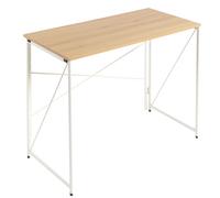 Miroytengo Mesa Escritorio Plegable Fed Oficina Blanco o Roble/Blanco White