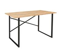 Miroytengo Mesa Escritorio Rus Industrial Roble y Negro 120 cm Black/ wood -
