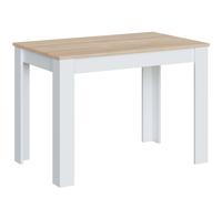 Miroytengo Mesa Fija de Cocina Cloe Auxiliar Color Roble y Blanco 78x109x67 cm White/ wood -