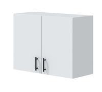 Miroytengo Módulo Alto de Cocina para Colgar 80 cm Mueble Alto Cocina Suspendido Kira Blanco Brillo 80x59x34 cm