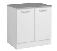 Miroytengo Módulo Inferior Cocina EKO 2 puertas Blanco Mate 80x60 cm