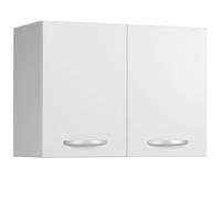 Miroytengo Módulo superior cocina 80 cm EKO 2 puertas color blanco mate módulo moderno almacenaje Blanco -