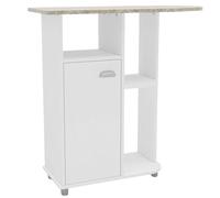 Miroytengo Mueble Auxiliar De Planchado Color Blanco 91x91 cm
