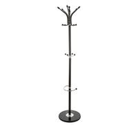 Miroytengo Mueble Auxiliar Perchero Paragüero Negro 182 cm Negro -