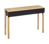 Miroytengo Mueble de Entrada Recibidor Extensio Color Roble y Gris 111 cm Black/ wood