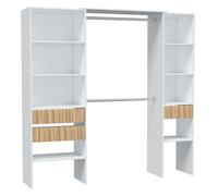 Miroytengo Mueble Vestidor Ethna De Dormitorio En Blanco Artik Y Natur Estilo Moderno 190x187x40 cm White/ wood - 228.85