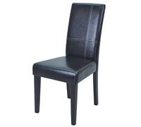 Miroytengo Pack 2 Sillas de Comedor Guevara Negro Mate y Castaño Black -