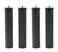 Miroytengo Pack 4 Patas 25 cm para somier o Base tapizada cilindricas Medidas Especiales Metal