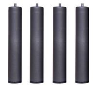 Miroytengo Pack 4 Patas 50 cm para somier o Base tapizada cilindricas Medidas Especiales Metal