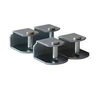 Miroytengo Pack 4 Patas para Somier + 4 Abrazaderas con Forma Cilindrica en Metal (30 cm)
