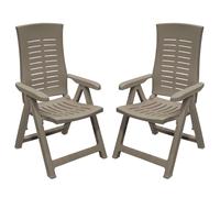 Miroytengo Pack 4 Sillones Plegables Muebles de Exterior Silver Estilo Práctico en Color Marrón 59x108x62 cm Brown -