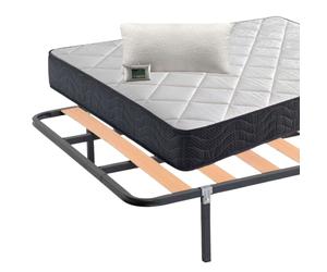 Miroytengo Pack Ahorro Lowcost Descanso Completo 105x190 cm (colchón + Somier+ Patas+ Almohada)