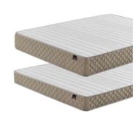 Miroytengo Pack de 2 Colchones formado por 1 Colchó Eco Basic 90x180 cm y Maxi Basic 90x190 cm White