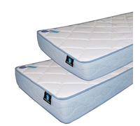 Miroytengo Pack de 2 Colchones Mirotengo Juveniles con Núcleo Foamflex HR, 2 Medidas (90x190 cm y 90x180 cm ) White/blue - 90x190 cm