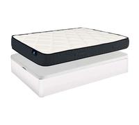 Miroytengo Pack de Descanso formado por Canapé y Colchón Alpha en Color Blanco White - 150x190 cm 150x190 cm