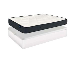 Miroytengo Pack de Descanso formado por Canapé y Colchón Alpha en Color Blanco White - 150x190 cm 150x190 cm