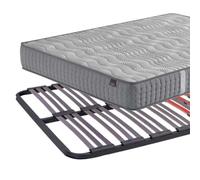 Miroytengo Pack de Descanso Golden 2 Completo con Somier Multilaminas y Colchón Berlín 150x190 cm Black - 150x190 cm