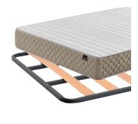 Miroytengo Pack de Descanso Low Cost 2 Completo con Somier de Balda Fina y Colchón Basic 135x190cm Black - 135x190 cm