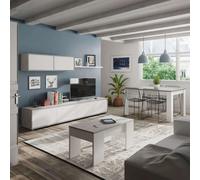 Miroytengo Pack de Muebles de Salón Comedor formado por Modulo de TV, Mesa de Centro y Mesa de Comedor