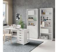 Miroytengo Pack Muebles Despacho Scaled Estilo Moderno Color Blanco White - 575.