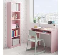 Miroytengo Pack Muebles Estudio Juvenil Infantil I-Joy Estilo Moderno en Color Rosa formado por Escritorio + Estantería