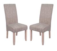 Miroytengo Pack Sillas de Salón Comedor Estilo Contemporáneo en Colort Arena Tapizadas 108x47x62 cm Pack of 2