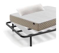 Miroytengo Packs Descanso Completo (colchón + somier o Base+ Patas+ Almohada) (HIPNOS, 105x190 cm)