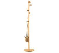 Miroytengo Perchero De Pie 8 Colgadores Color Bambú 175 cm