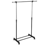 Miroytengo Perchero De Ropa Burro Icare Con Ruedas Extensible Negro y Gris 120 cm Gray - black -