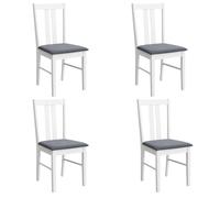 Miroytengo Set 2 Sillas de Cocina Comedor Classic, Conjunto 2 Sillas Cocina Fabricadas en Melamina White - pack of 4