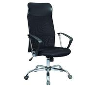 Miroytengo Silla Despacho Meeting Giratoria Diseño Original Oficina Moderna Color Negro 58x120x58 cm