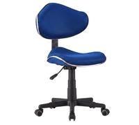 Miroytengo Silla Escritorio Juvenil Kiddy, Silla Dormitorio Giratoria, Altura Ajustable Poliéster Azul 48x88-98x46 cm Azul -
