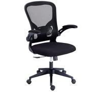 Miroytengo Silla Oficina Estudio Lexi Giratoria Esrilo Contemporáneo en Color Negro con Ruedas, Traspirable, Regulable y con Reposabrazos 66x108x64 cm