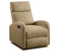 Miroytengo Sillón Reclinable Chill de Sala Estilo Moderno en color Marrón con Mecanismo Automático Tela 55x110x74 cm Brown