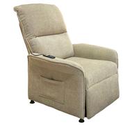 Miroytengo Sillón Reclinable Modelo Thai Estilo Contemporáneo en Color Beige con 2 Motores y Mando Control 82x102x84 cm Beige 340.4