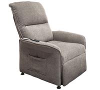 Miroytengo Sillón Reclinable Modelo Thai Estilo Contemporáneo en Color Gris con 2 Motores y Mando Control 82x102x84 cm Gray -