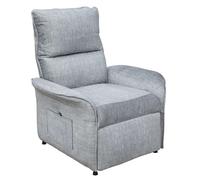Miroytengo Sillón Reclinable Son para Sala en Color Gris con Mando Eléctrico 2 Posiciones Bolsillo Lateral Tela 86x99x80 cm Grey - 334.65