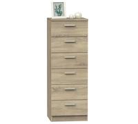 Miroytengo Sinfonier Tibet Color Cambrian 6 Cajones Cómoda Habitación Juvenil Matrimonio Mueble 110x40x40 cm Madera Claro -