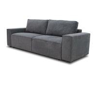 Miroytengo Sofá Cama Dutch para Salón Comedor Estilo Contemporáneo en Color Gris Antracita o Beige de 3 Plazas y con Arcón 239 cm Gray - 239 cm